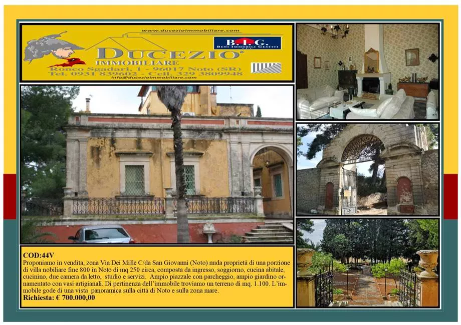 Immagine per Villa in vendita a Noto via Dei Mille