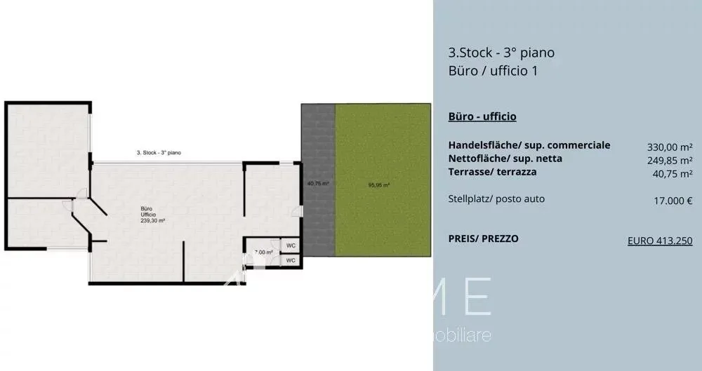 Immagine per Ufficio in vendita a Bolzano via Giuseppe Di Vittorio