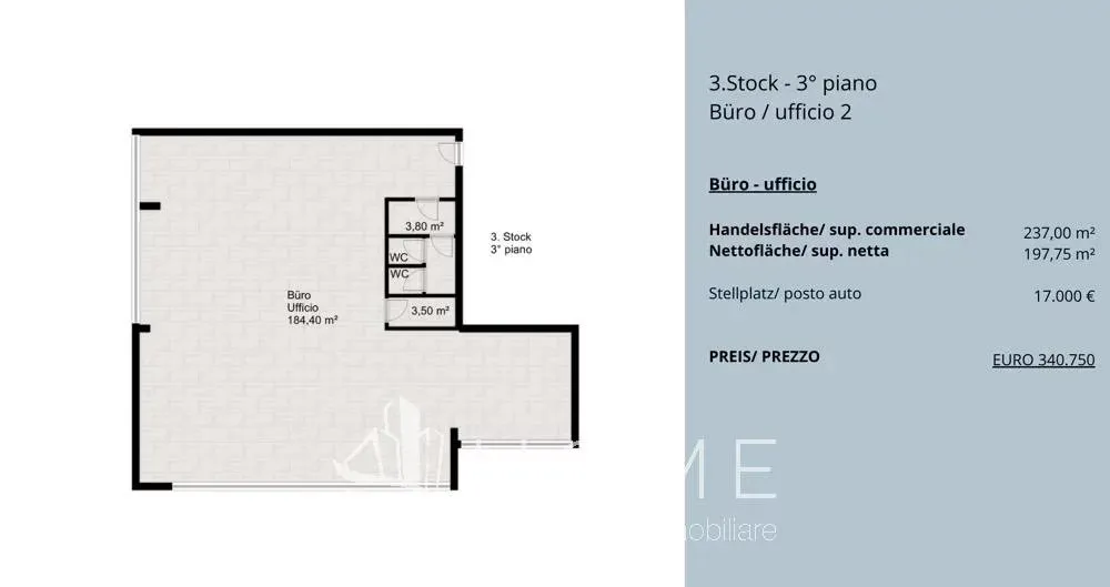 Immagine per Ufficio in vendita a Bolzano via Giuseppe Di Vittorio