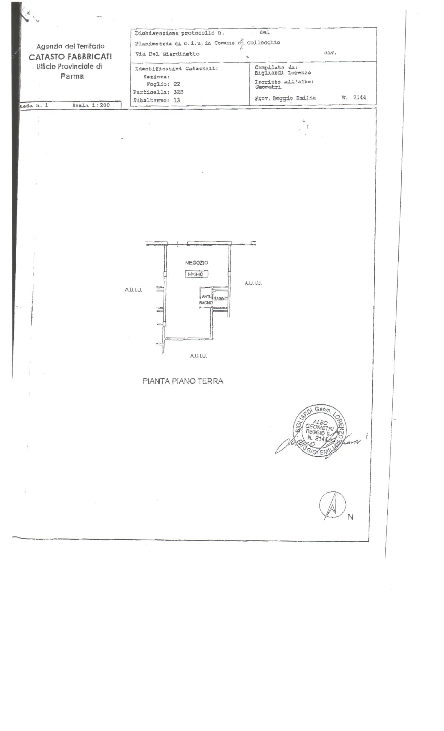 Immagine per Locale commerciale in vendita a Collecchio via Del Giardinetto 6/d