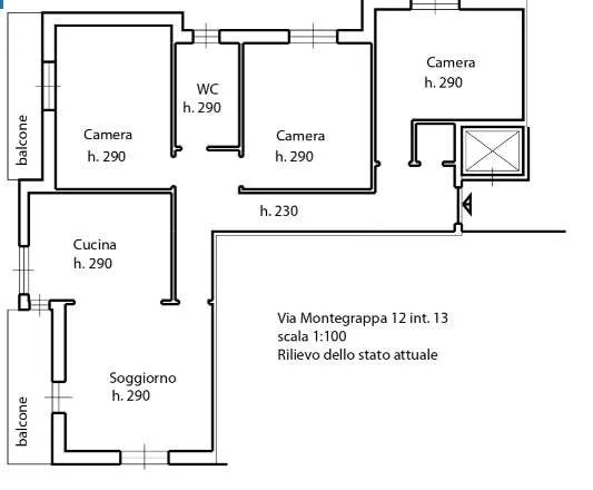 Immagine per Appartamento in asta a Ronco Scrivia via Montegrappa 12