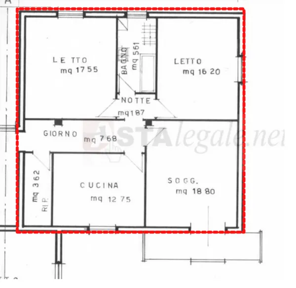 Trilocale via Paolo Borsellino, Massa Lombarda