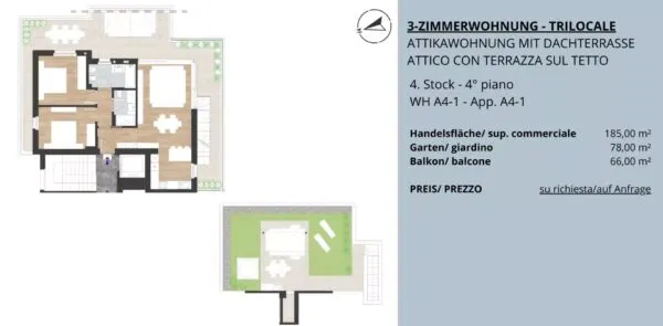 Appartamento via San Quirino, Bolzano
