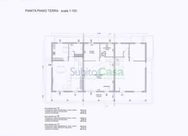 Villetta A Schiera via Degli Orti, Turrivalignani