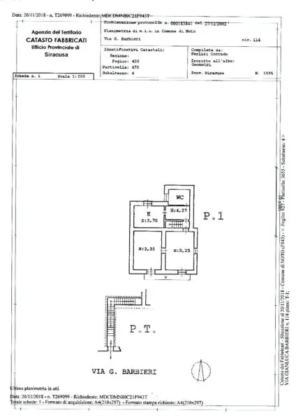Immagine per Casa indipendente in vendita a Noto via Barbieri