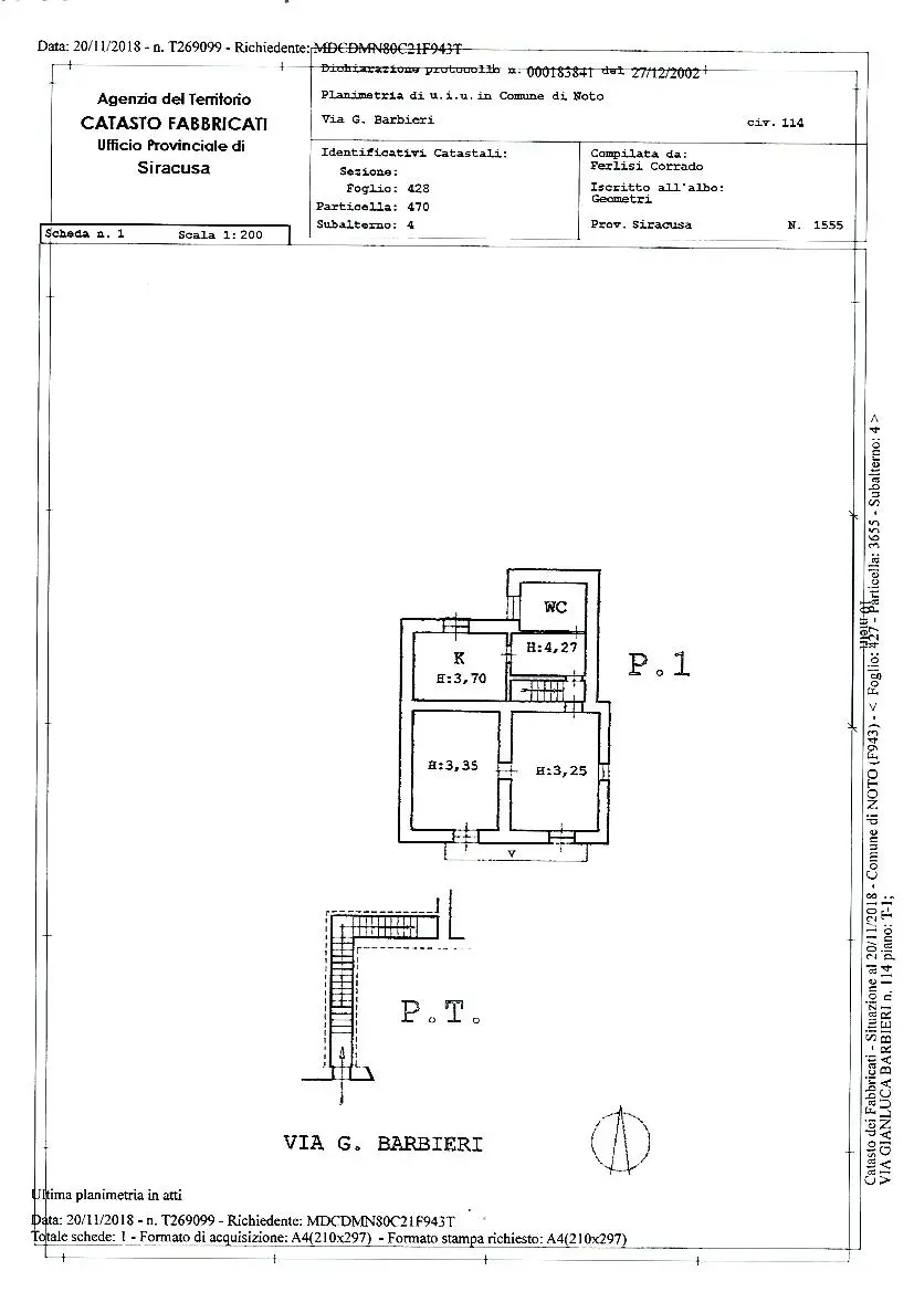Immagine per Casa indipendente in vendita a Noto via Barbieri