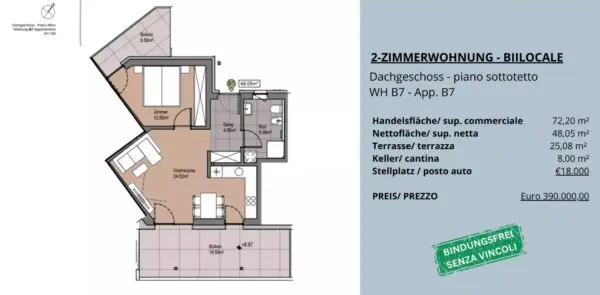 Appartamento via Catinaccio, Nova Levante