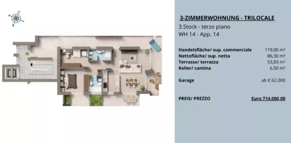 Immagine per Appartamento in vendita a Bolzano