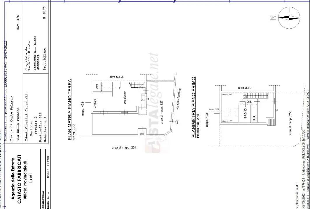 Immagine per Appartamento in vendita a Corte Palasio via Della Fontana 4/C