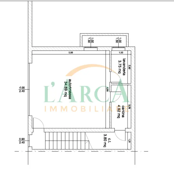 Villa Bifamiliare via Ruca, Zone
