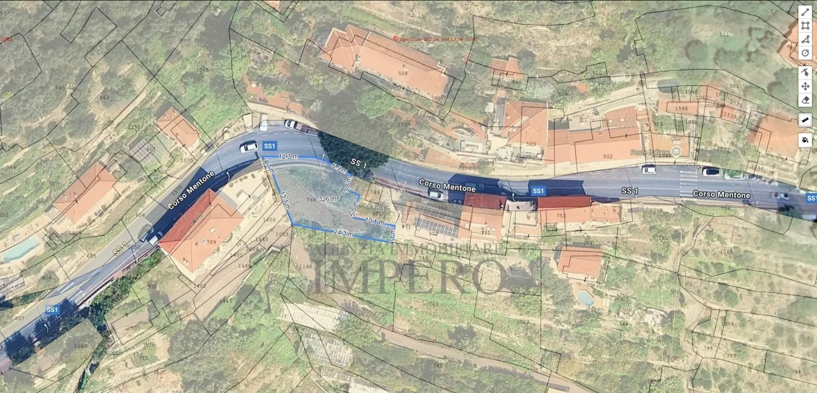 Immagine per Area verde in vendita a Ventimiglia corso Mentone 37