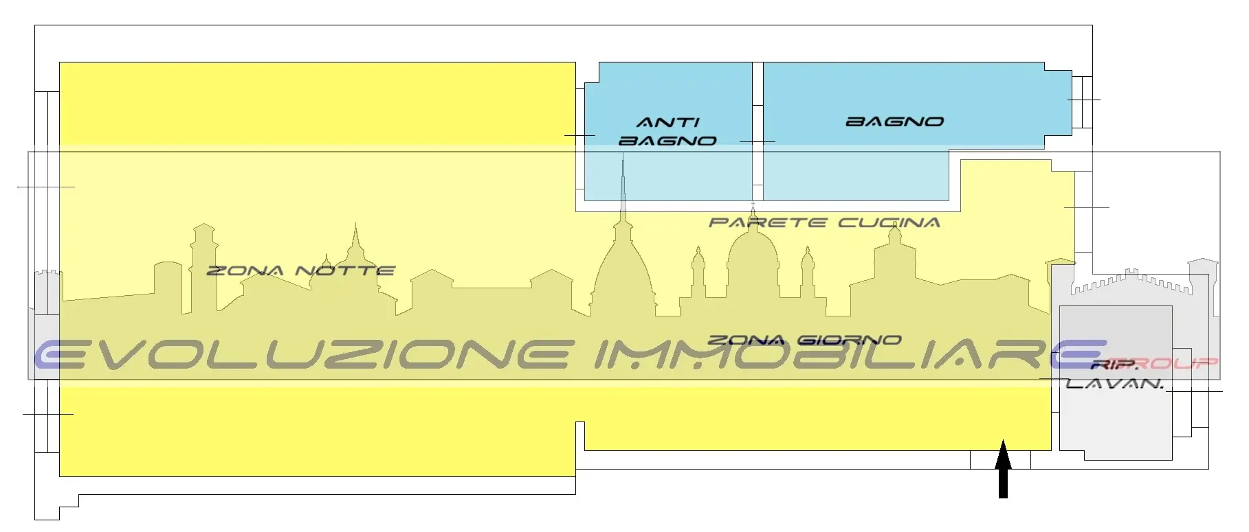 Immagine per Monolocale in Vendita a Torino Via Monastir 48
