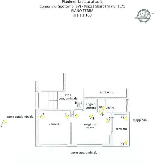 Appartamento piazza Camillo Sbarbaro 16, Spotorno