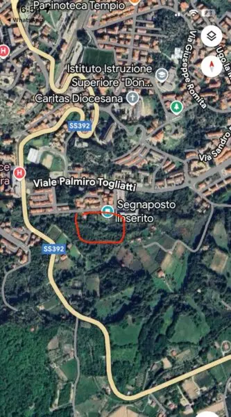 Terreno Edificabile via Elio Azzena 10, Tempio Pausania