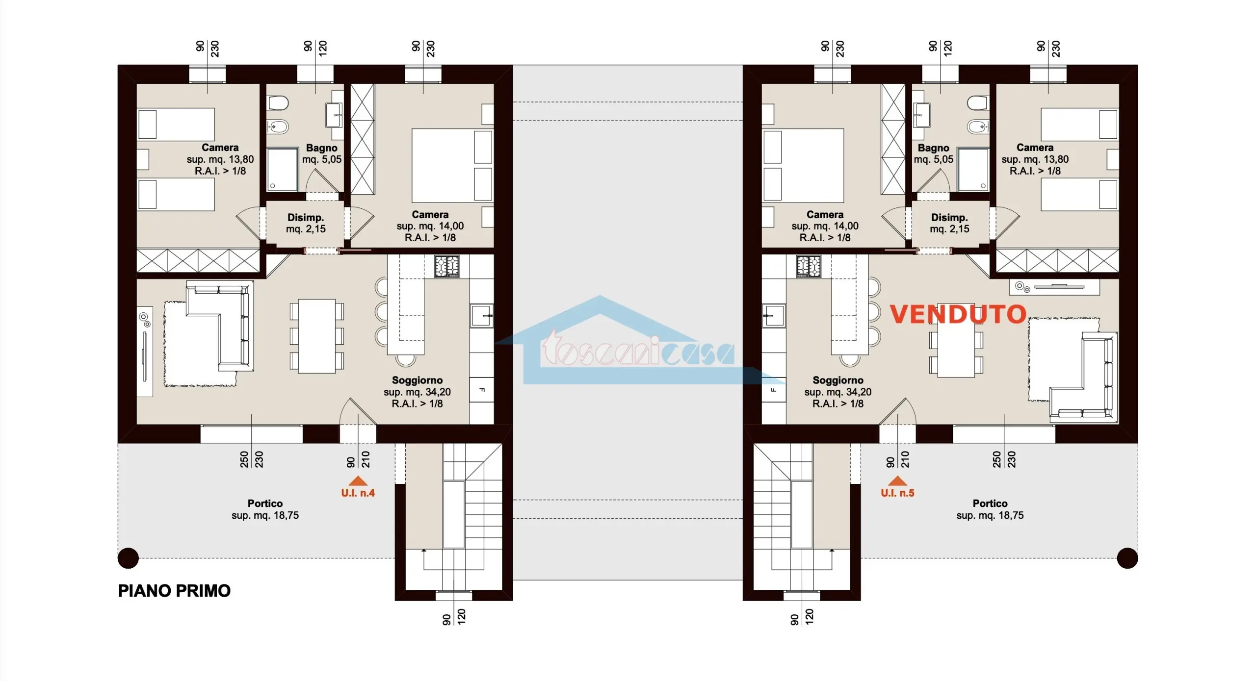 Immagine per Trilocale in vendita a Erbusco via Noce 14