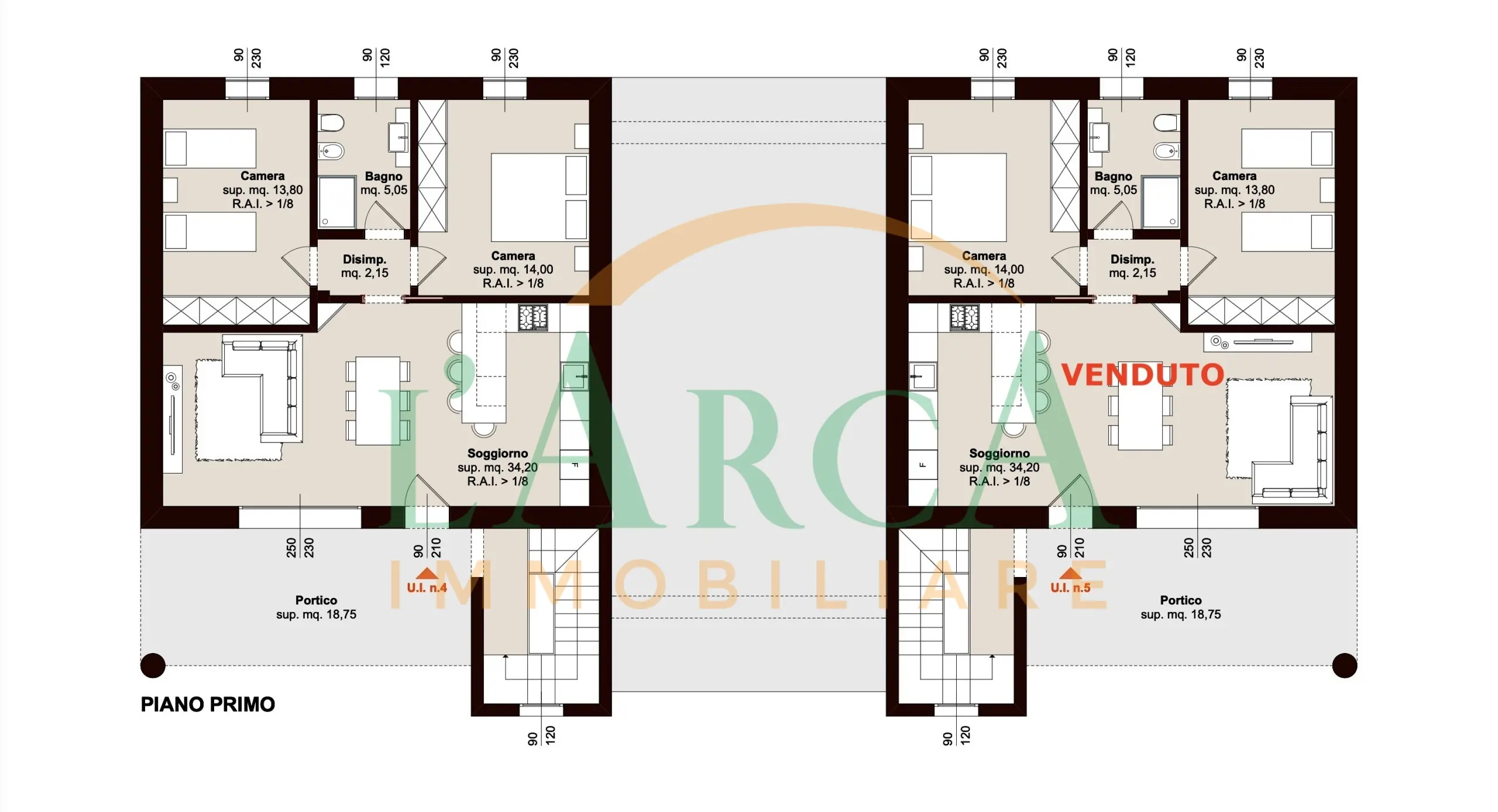 Immagine per Trilocale in vendita a Erbusco via Noce 14