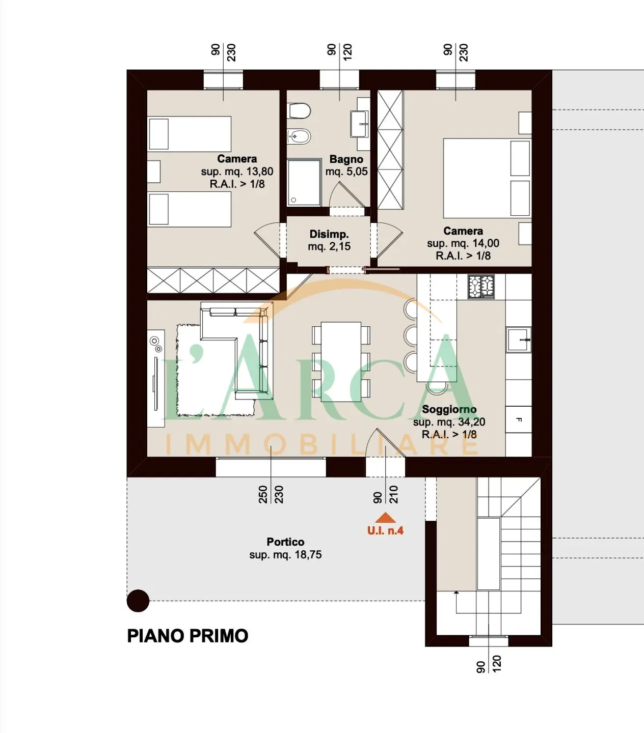 Immagine per Trilocale in vendita a Erbusco via Noce 14