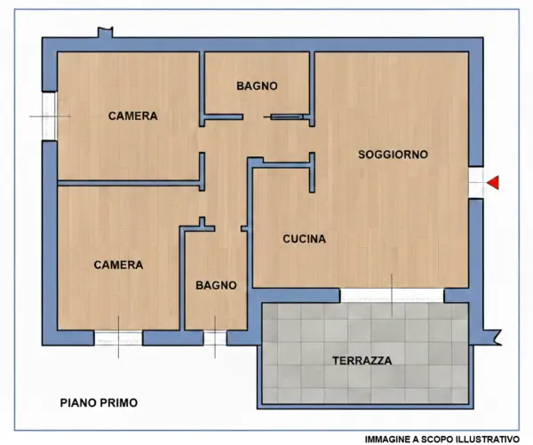 Trilocale via Castel Mella - Zona Parco Giovanni Paolo Ii, Castel Mella