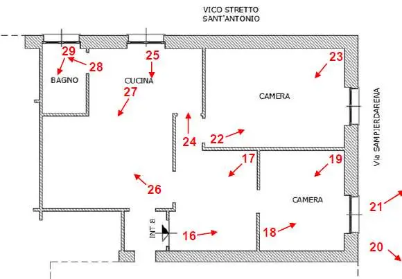 Appartamento via Sampierdarena 35, Genova