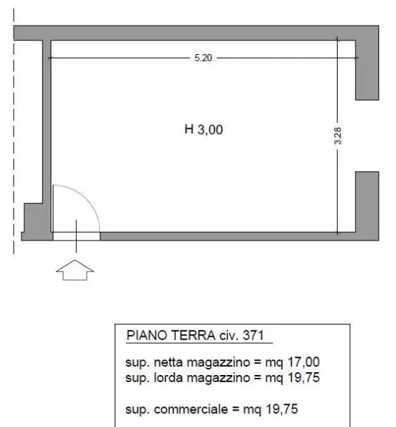 Magazzino via Piacenza 371, Chiavari
