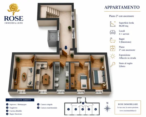 Appartamento via Dei Cavalieri 69, Livorno