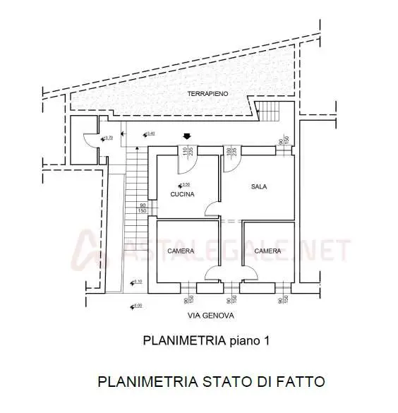 Appartamento via Genova 26, Arnasco
