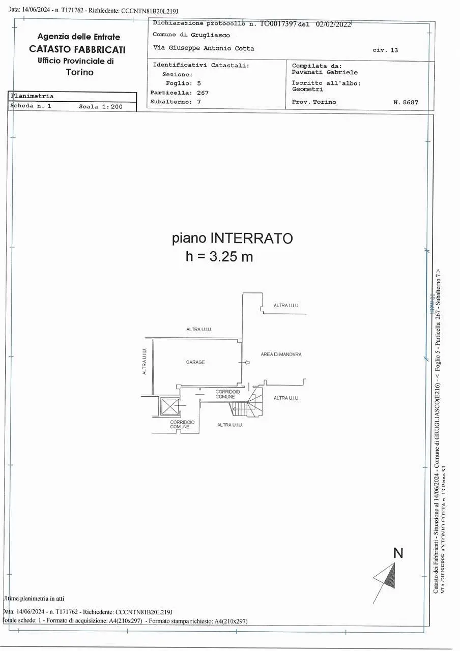 Immagine per Box in vendita a Grugliasco via Cotta 15