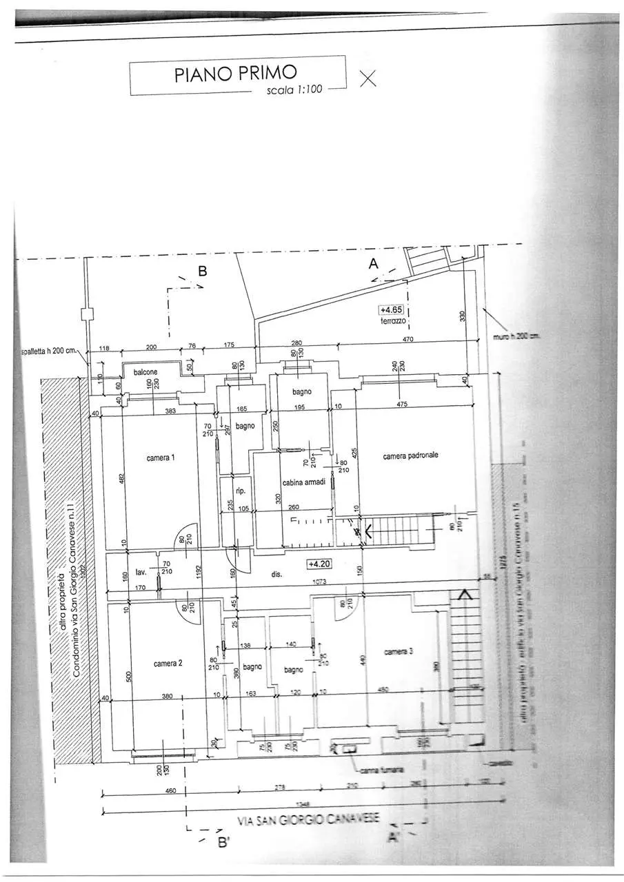 Immagine per Porzione di casa in vendita a Torino via San Giorgio Canavese 13