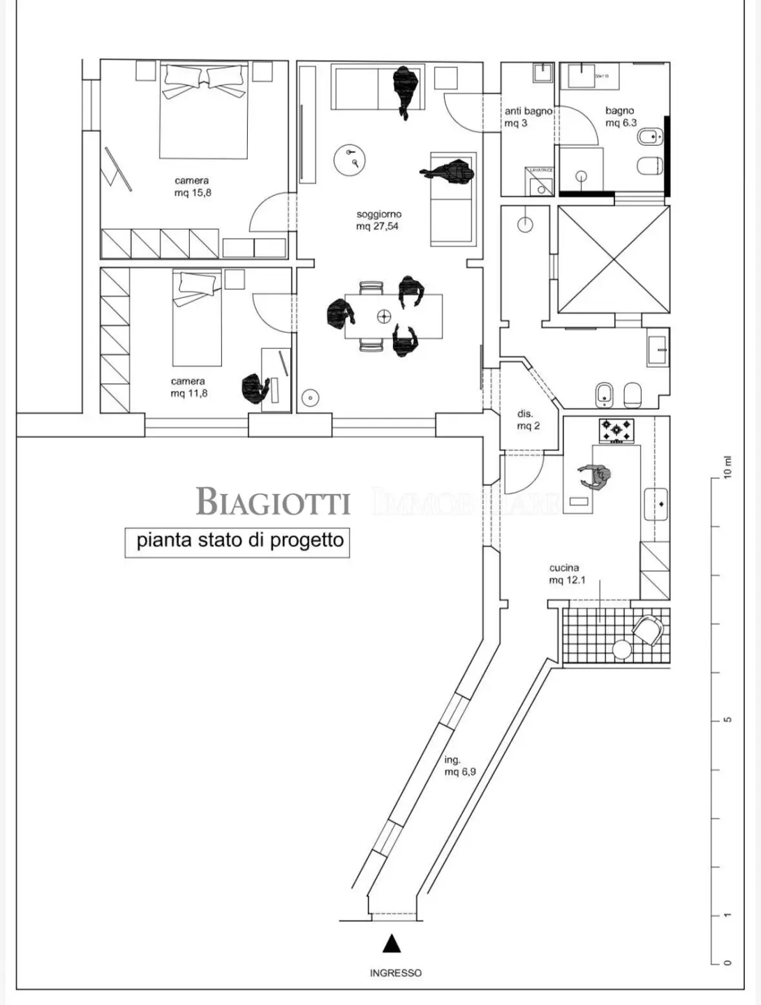 Immagine per Trilocale in vendita a Livorno via Traversa 28