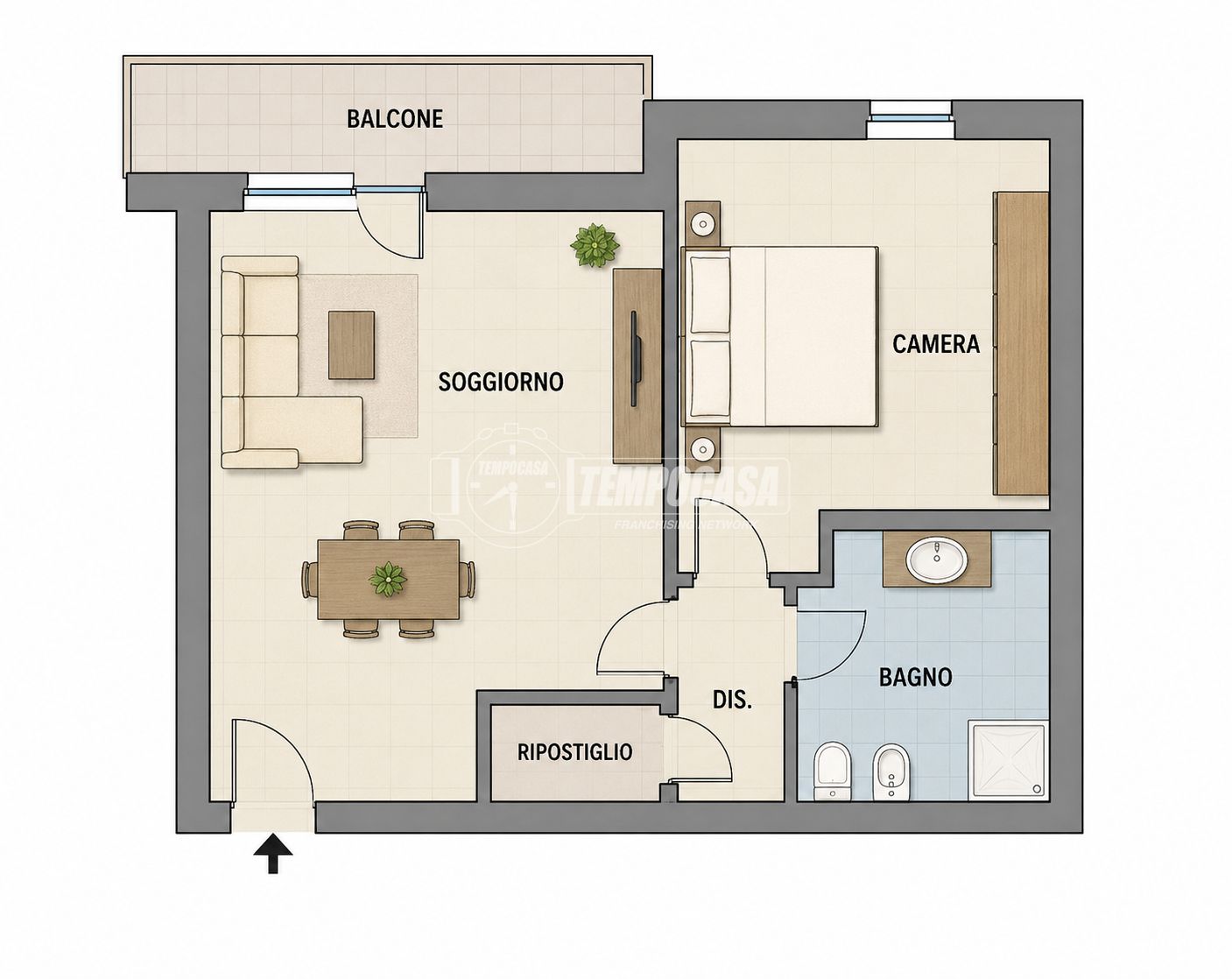 Immagine per Bilocale Recente con Terrazzo e Box nel Cuore di Alpignano
