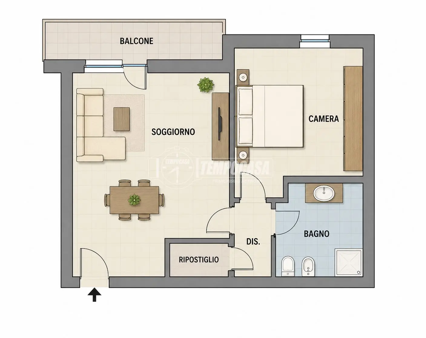Immagine per Bilocale Recente con Terrazzo e Box nel Cuore di Alpignano