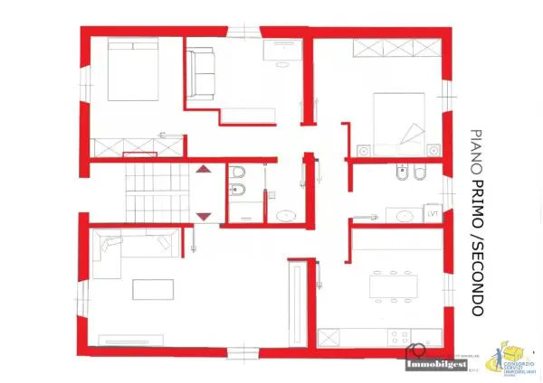 Quadrilocale viale Della Villetta 5, Parma