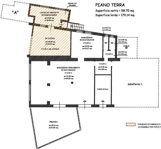 Negozio via Dei Giustiniani 41, 43, 47, Recco