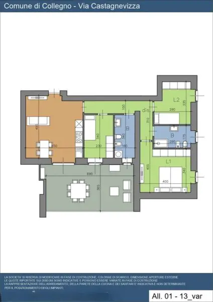 Appartamento via Castagnevizza 24, Collegno