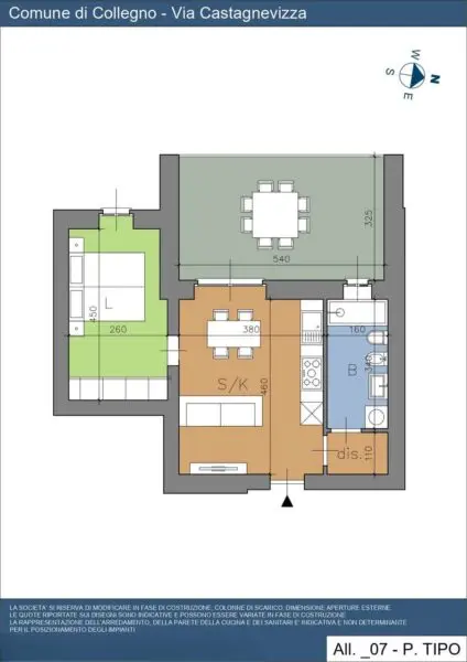 Appartamento via Castagnevizza 24, Collegno