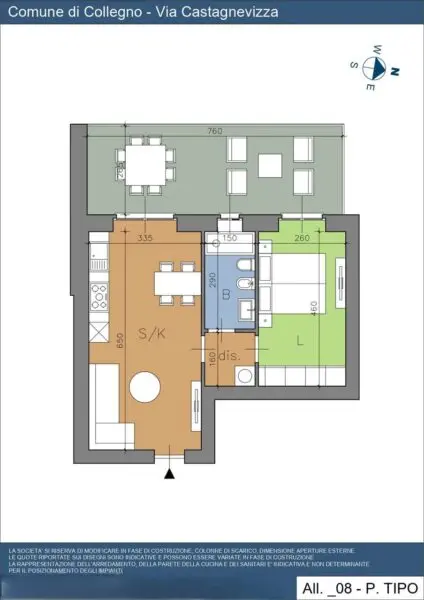 Appartamento via Castagnevizza 24, Collegno
