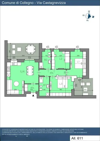 Appartamento via Castagnevizza 24, Collegno