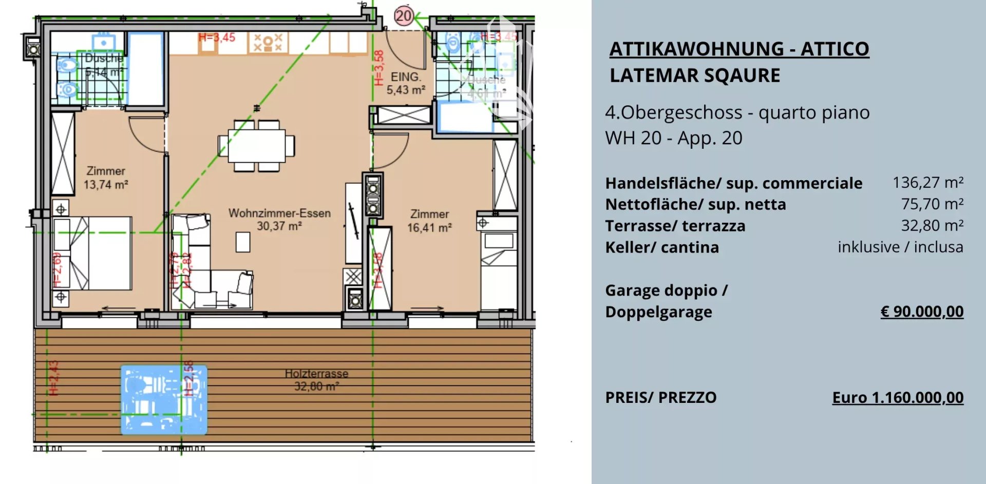 Immagine per Attico in vendita a Nova Levante
