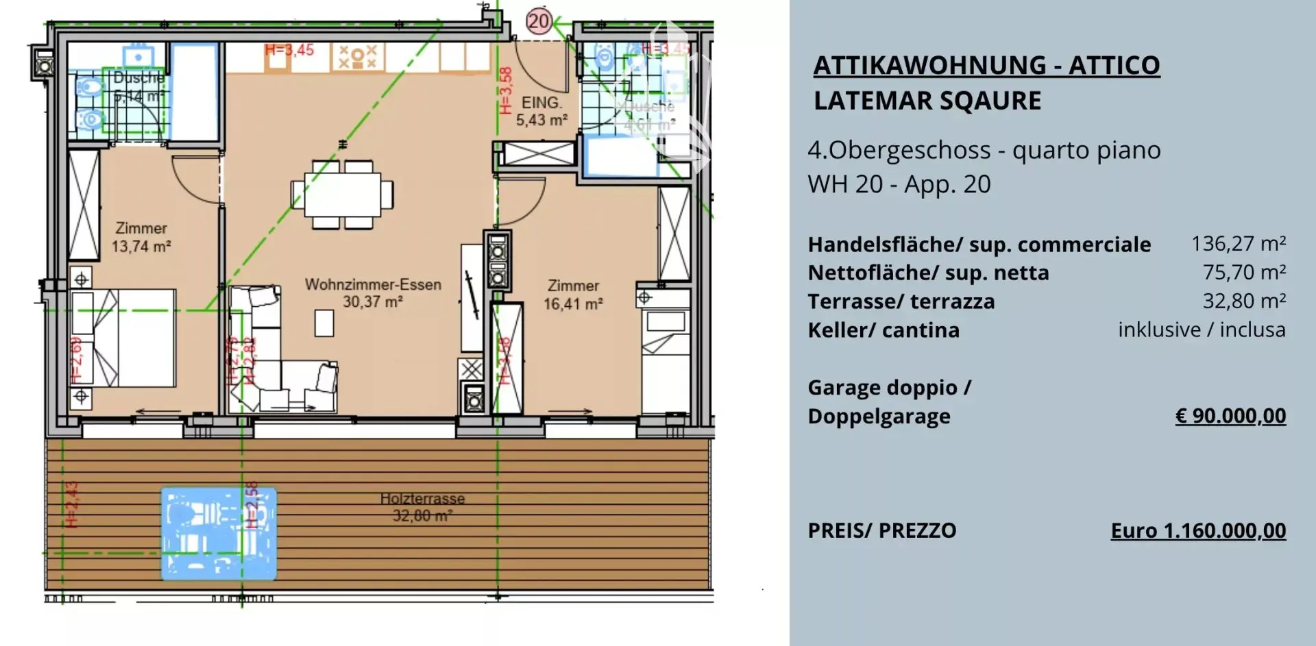 Immagine per Attico in vendita a Nova Levante