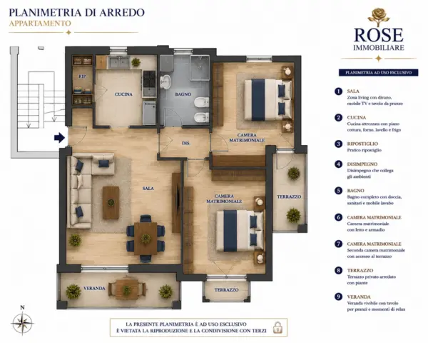 Appartamento via Eugenio Rignano, Livorno