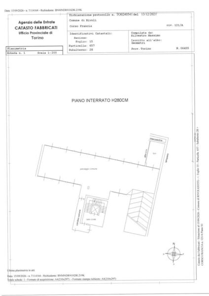 Appartamento corso Francia 121, Rivoli